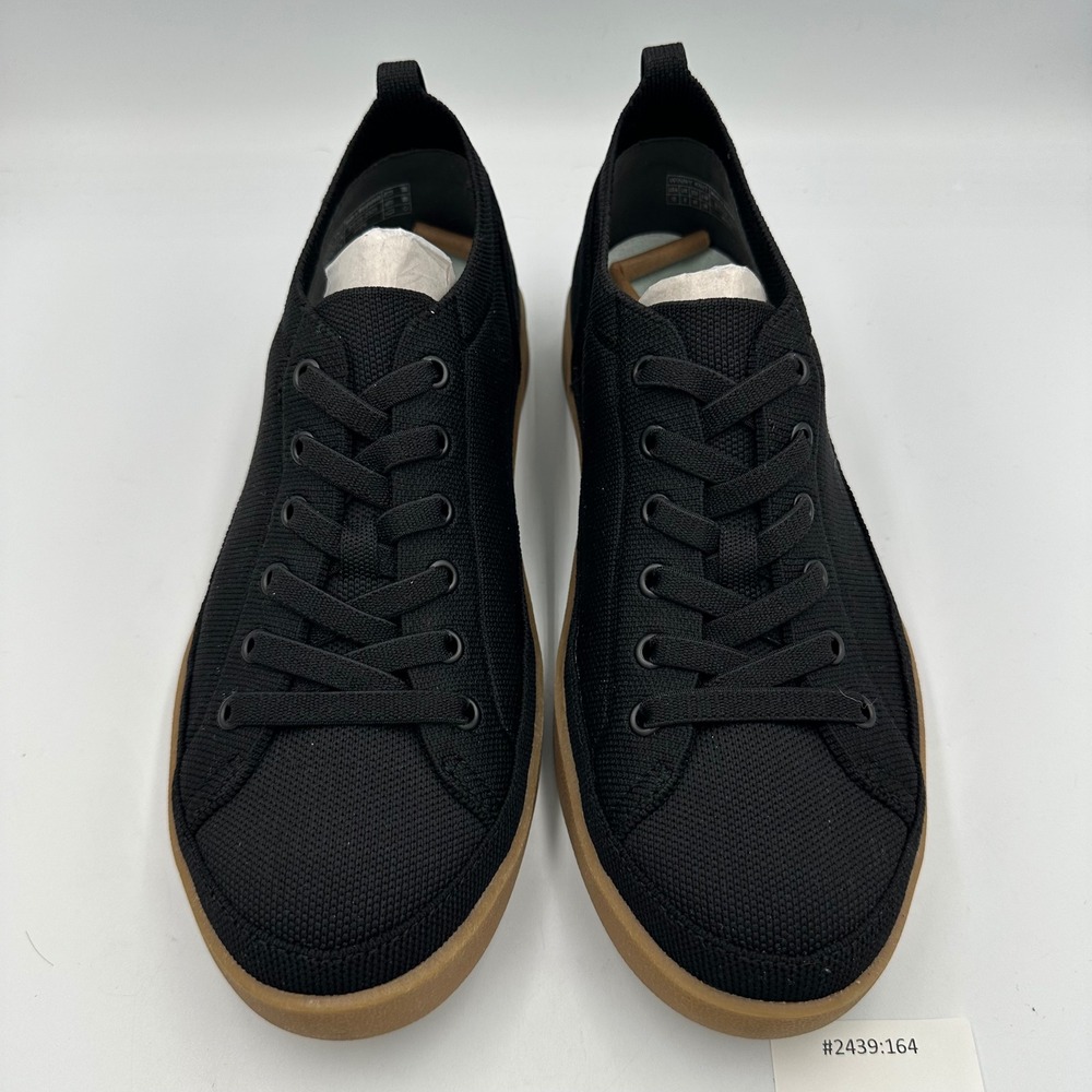 Vionic Winny Knit Sneakers Womens 10 WIDE Black Gum Excellent Orthotic Slip-on